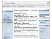 Tablet Screenshot of ecofinpress.it